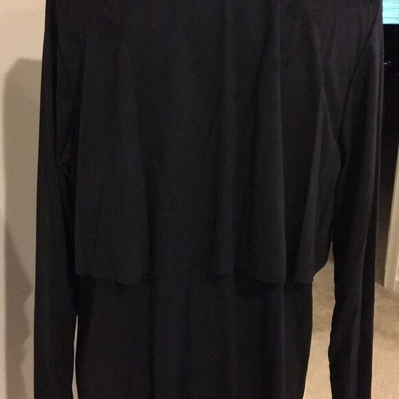 Black Faux Suede Cardigan - Picture 5 of 6